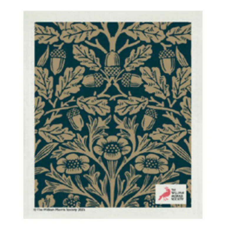 William Morris Swedish Dish Cloth Acorn Gold 20cm