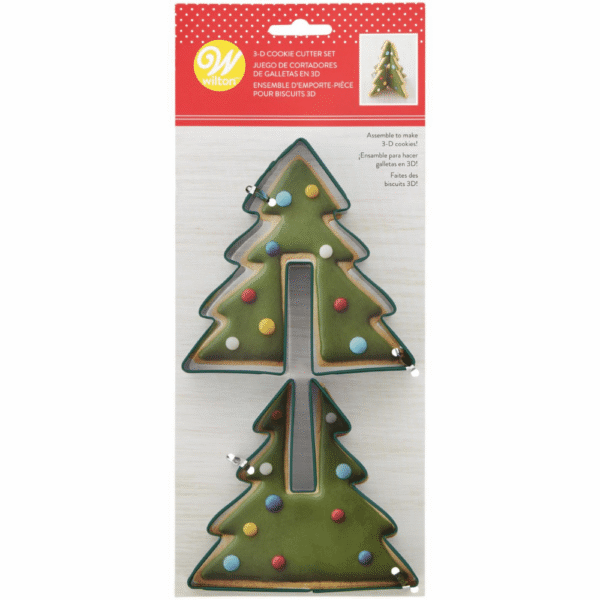 Wilton Christmas Tree 3D Cookie Cutter Set of 2