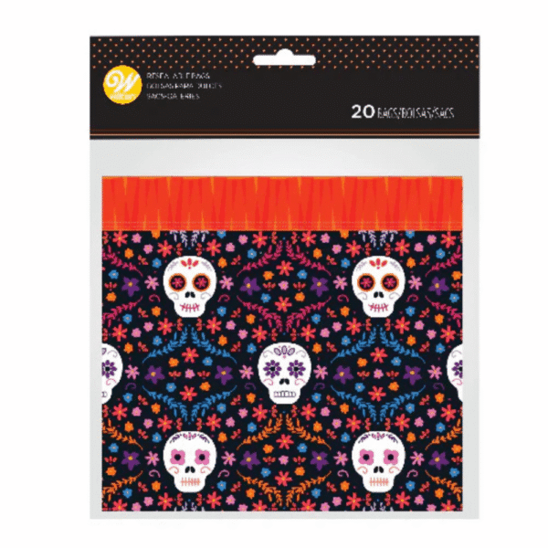 Wilton Resealable Treat Bag Day of the Dead 20 Pack
