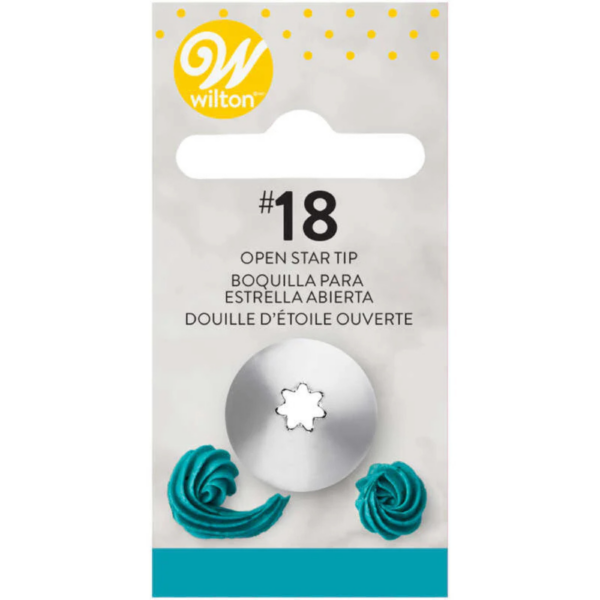 Wilton Tip Open Star No. 18