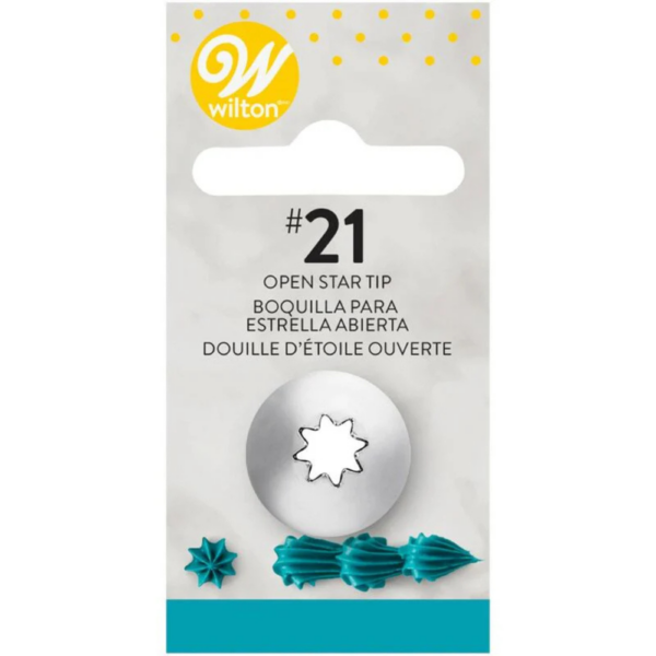 Wilton Tip Open Star No. 21