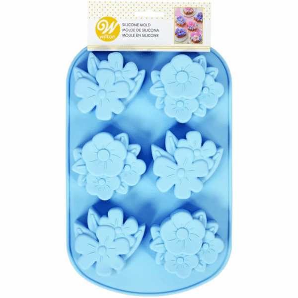 Wilton Floral Silicone Mould 6-Cavity