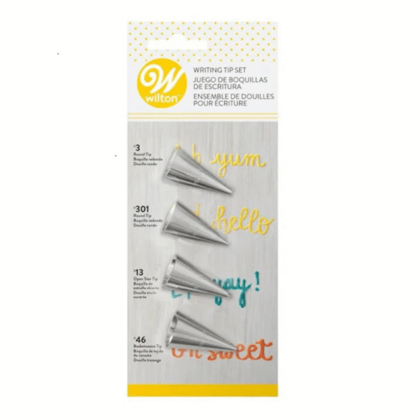 Wilton 4 Piece Writing Tip Set