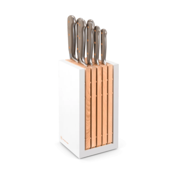 WÜSTHOF Classic Color Velvet Oyster 8-Piece Designer Knife Block Set