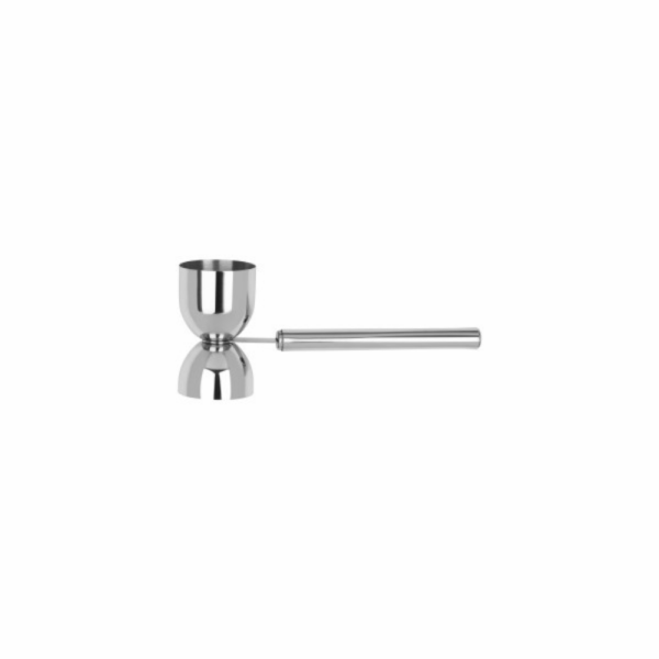 Zanzi Stainless Steel Pipe Jigger with Handle 20/40ml Gunmetal