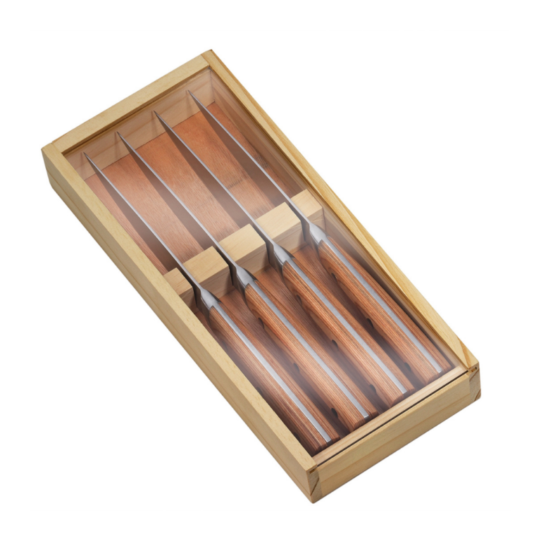 Zassenhaus Wood Handle Steak Knife Set of 4