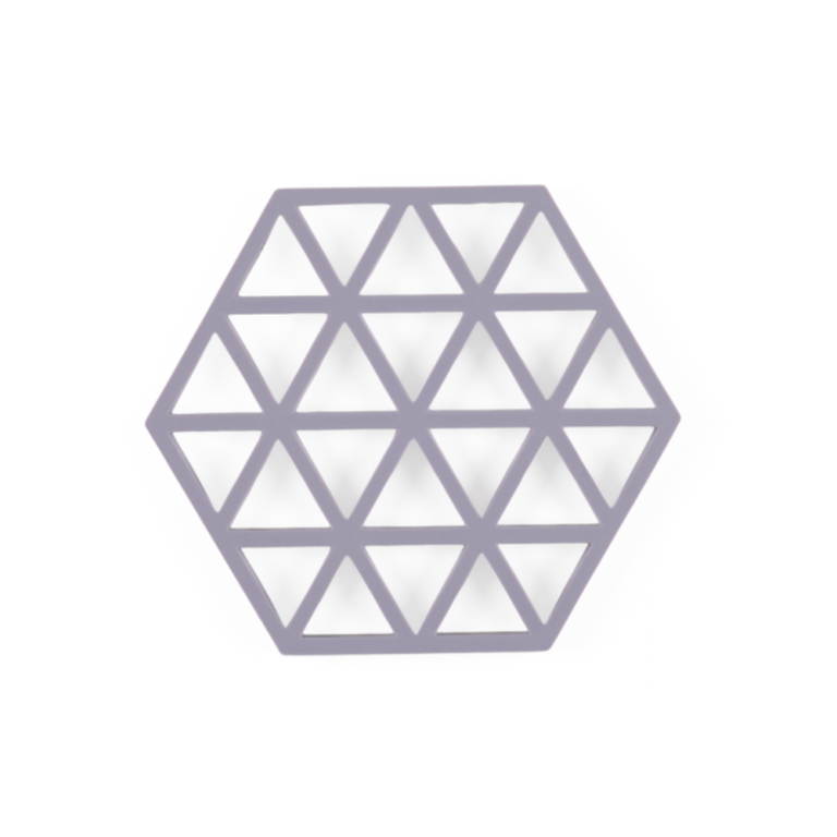 Zone Denmark Triangles Trivet Silicone Small Lavender