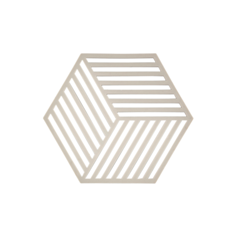 Zone Denmark Hexagon Trivet Silicone Small Warm Grey