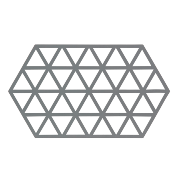Zone Denmark Triangles Trivet Silicone Large Cool Grey