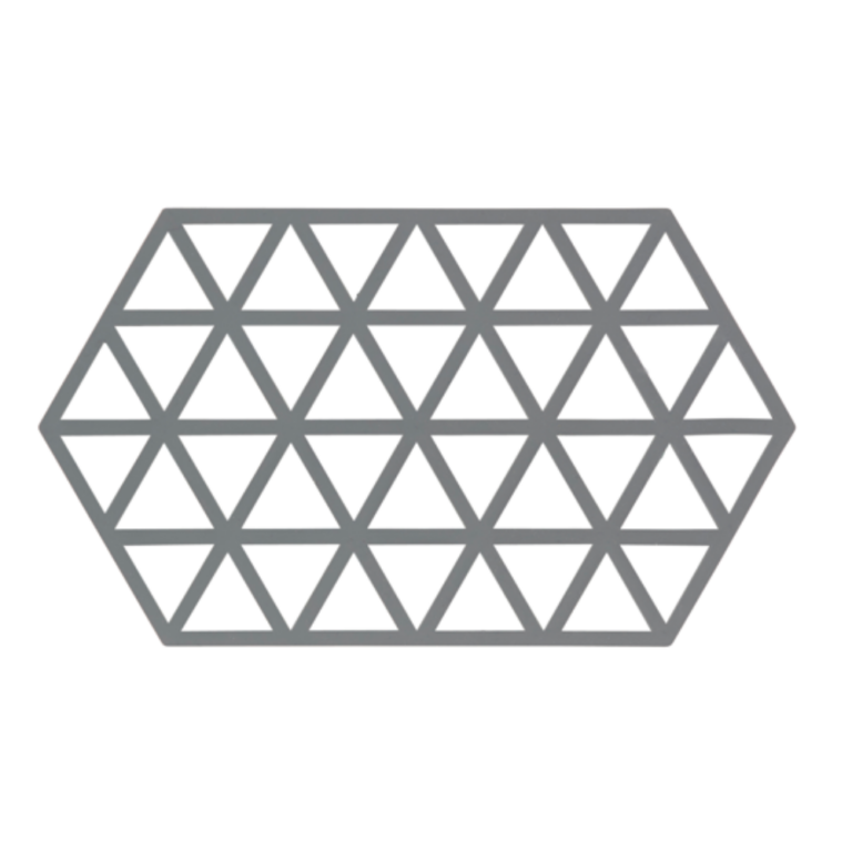 Zone Denmark Triangles Trivet Silicone Large Cool Grey