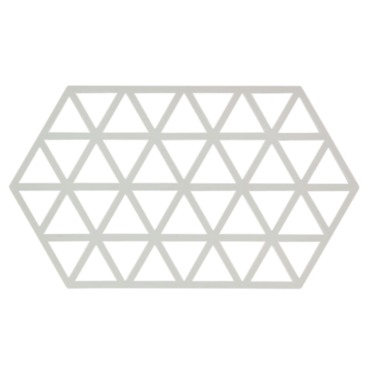 Zone Denmark Triangles Trivet Silicone Large Warm Grey
