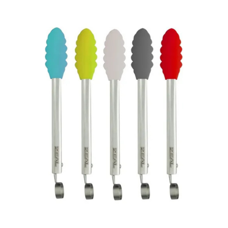 Zeal Classic Silicone Tongs 17.5cm (Assorted Colours)
