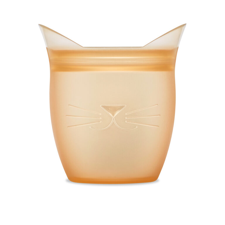 Zip Top Platinum Silicone Baby Snack Cat