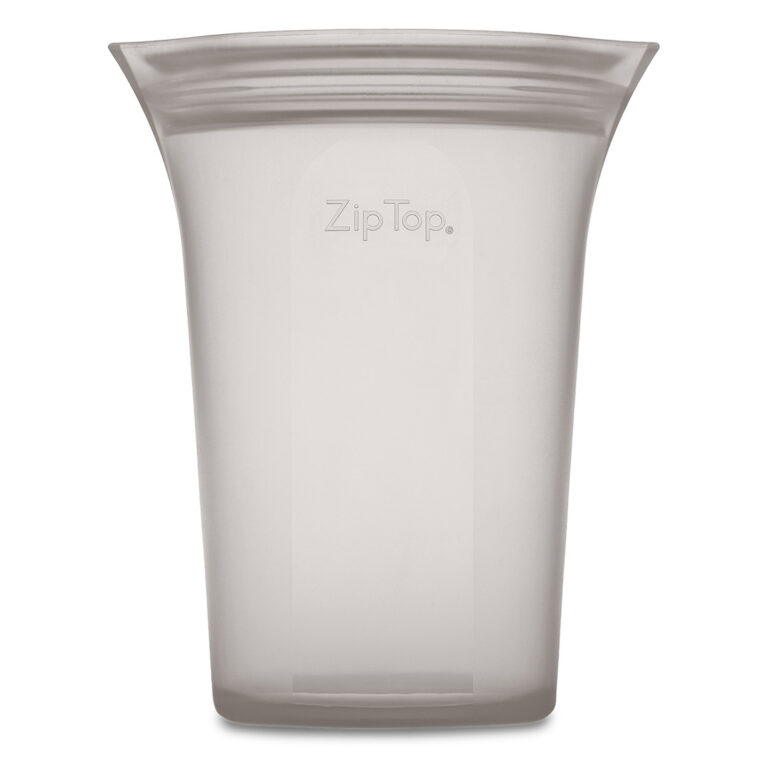 Zip Top Platinum Silicone Large Cup Grey