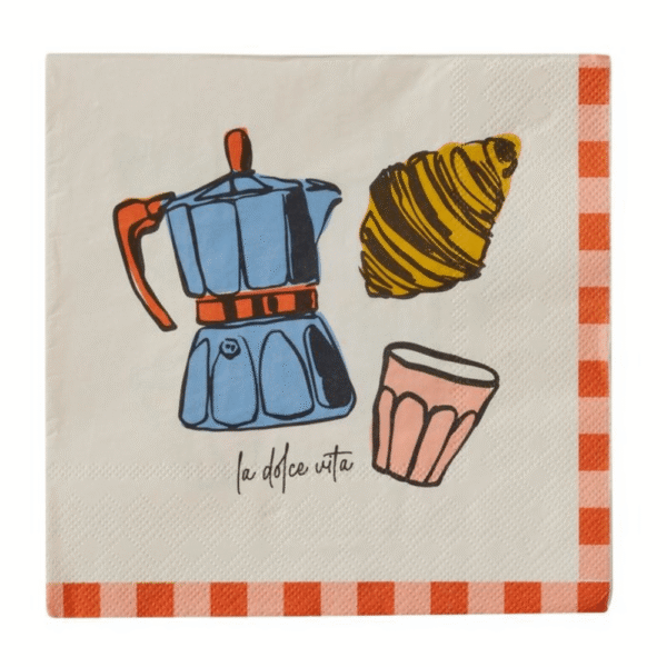 Assemble Lunch Napkin Coffee & Croissant