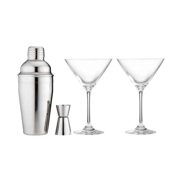 Tempa Aurora 4 Piece Cocktail Set Silver