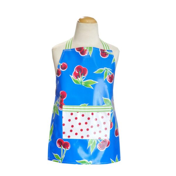 BenElke Little Kids Apron Blue Cherry