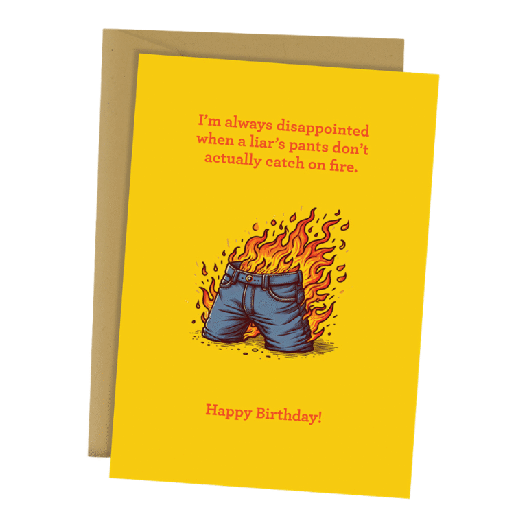 Blackwell Press Pants On Fire Card