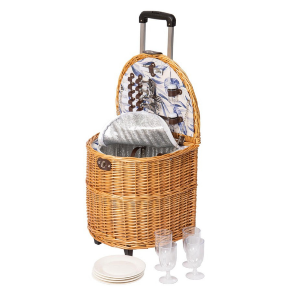 Ladelle Chelsea 4 Person Trolley Picnic Basket