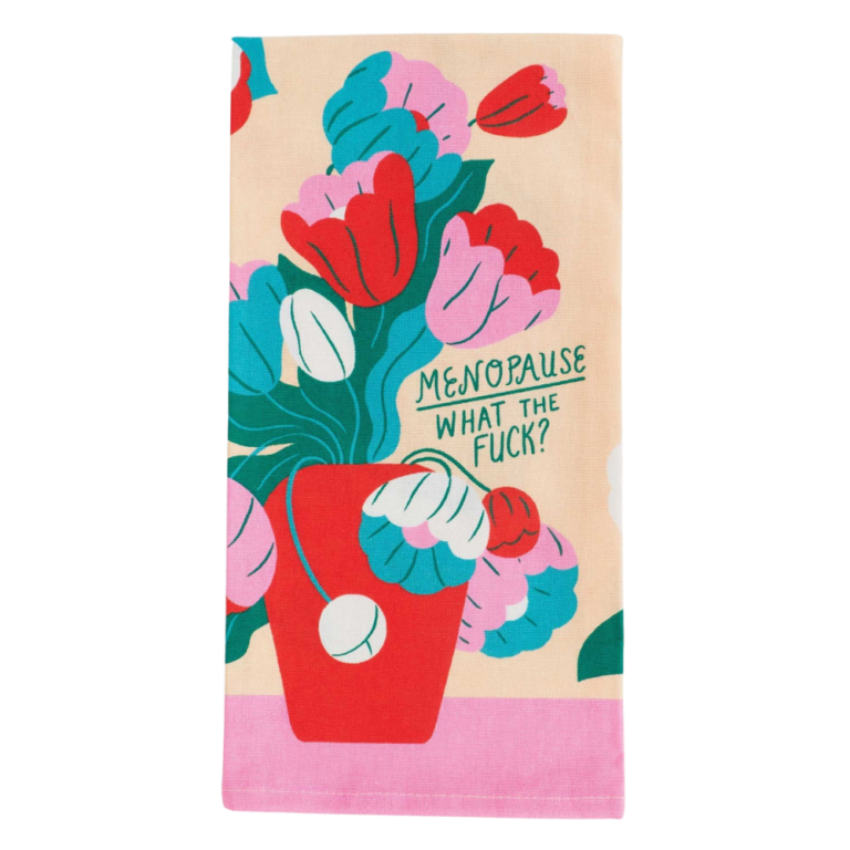 Blue Q Novelty Tea Towel ‘Menopause What the F…?’