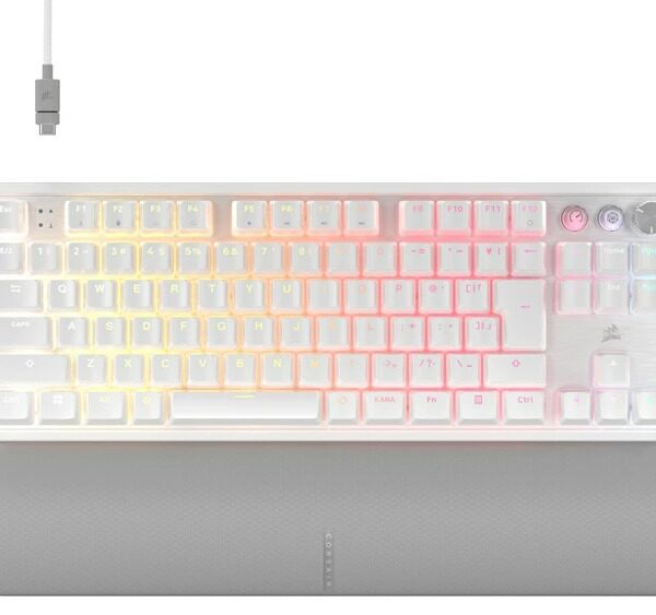 Corsair K70 Pro Tkl High Performance Hall Effect Rapid Trigger Gaming Keyboard – White