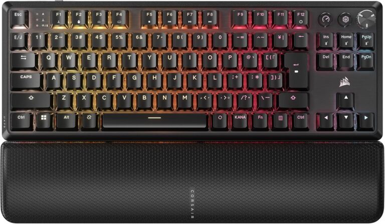 CORSAIR K70 CORE TKL WIRELESS RGB MLX RED V2 SOUND DAMPENING ROTARY DAIL GAMING KEYBOARD