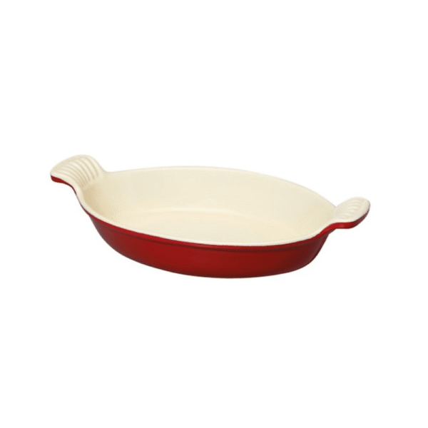 Chasseur Cast Iron Oval Serving Dish 28cm Inferno Red