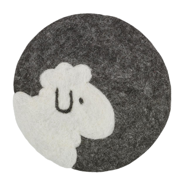 Cilio Sheep Coaster Black 21cm