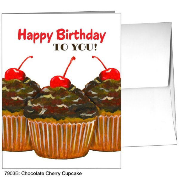 Cupcake Cherry Happy Birthday! – Card