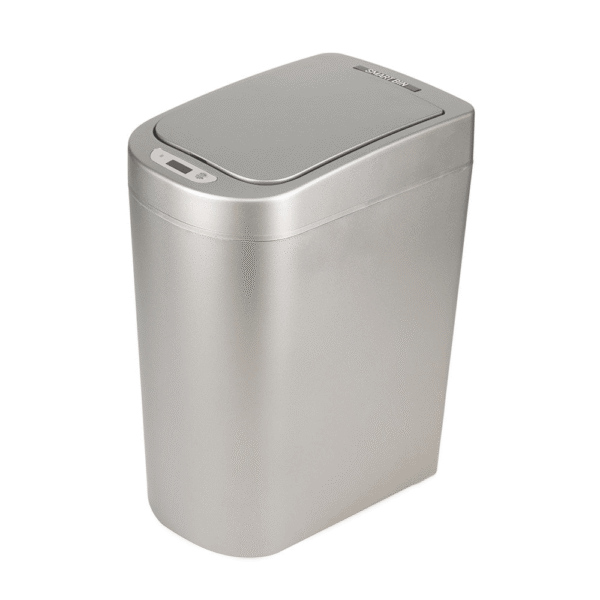 White Magic Eco Basics Smart Bathroom Bin 7L Stainless Steel