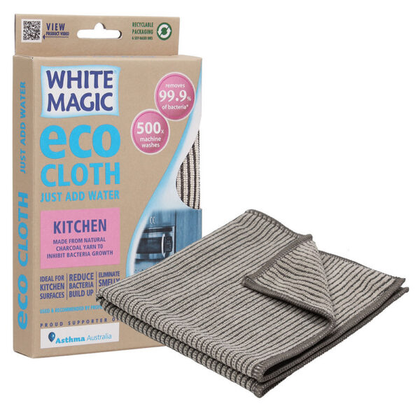 White Magic Microfibre Eco Kitchen Cloth Charcoal