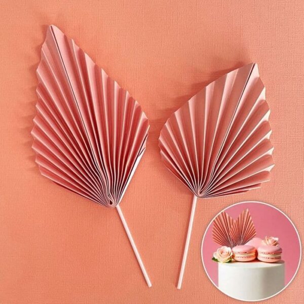 Cake Craft Wish Deco Fan Topper 2 Pack Pink