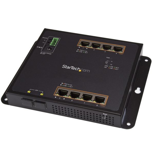 GbE Switch - 8-Port PoE+ plus 2 SFP Pts