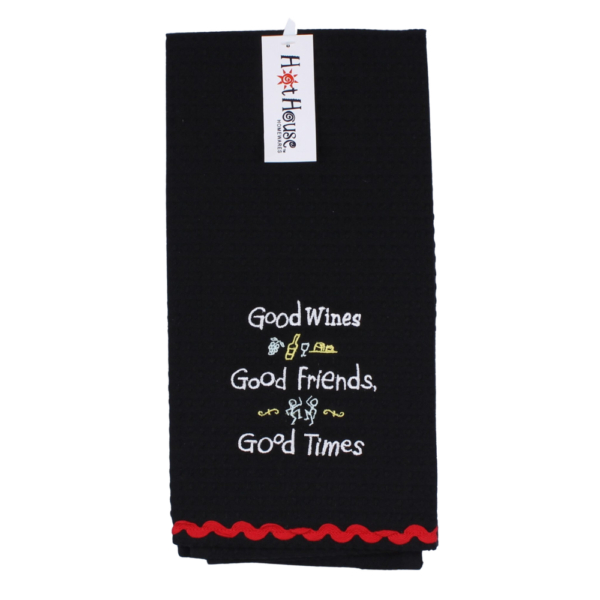 Hot House Good Wines Tea Towel