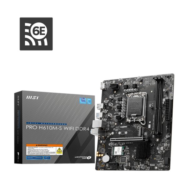 MSI PRO H610M-S WIFI DDR4 motherboard Intel H610 LGA 1700 micro ATX