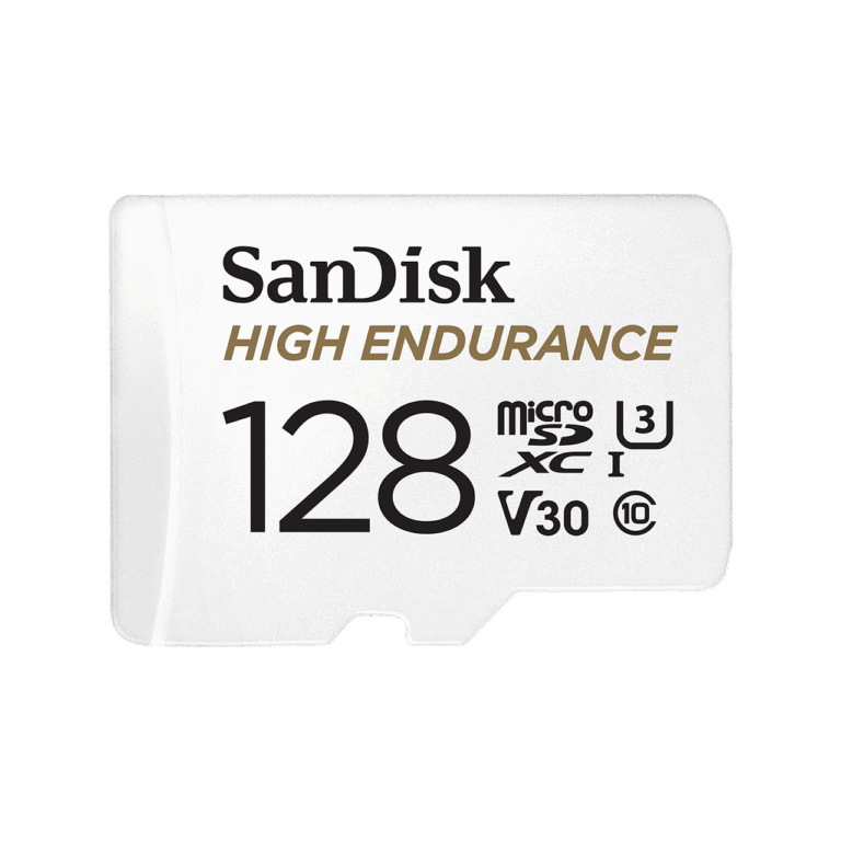 SANDISK HIGH ENDURANCE MICROSDXC CARD SQQNR 128G (10000 HRS) UHS-I C10 U3 V30 100MB/S R 40MB/S W SD ADAPTOR 2Y
