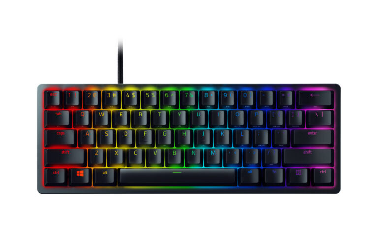 RAZER HUNTSMAN MINI - 60% OPTICAL GAMING KEYBOARD (CLICKY PURPLE SWITCH) - FRML PACKAGING