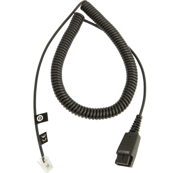 Cable Bottom Par Spiral QD RJ11