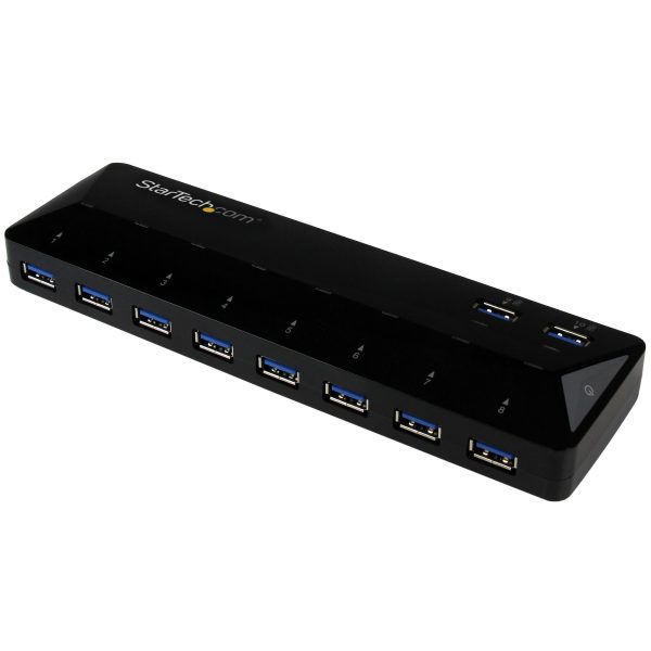 10-PORT USB 3 0 Hub W Charge Sync Ports