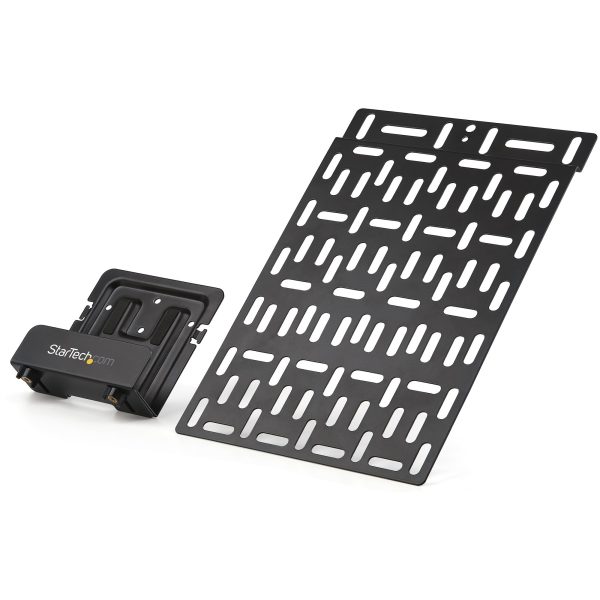 Universal TV mount caddy for media devic