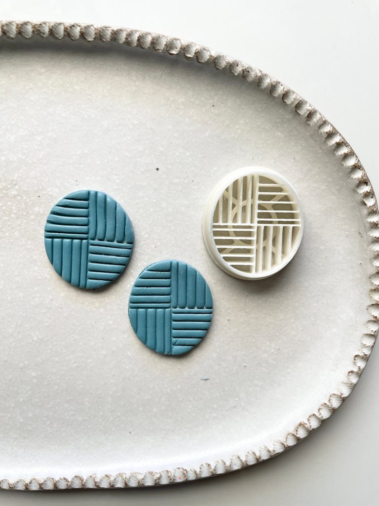 Patchwork Oval Polymer Clay Shape Cutter for Earring Molds
