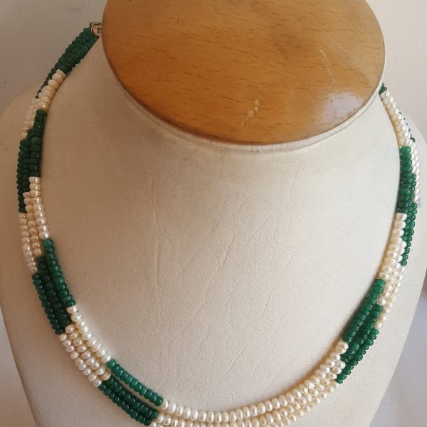 193 carats ~~~ MM 18 pearls/ Necklace strand 4-5 rondelle inches Precious smooth ~~~ ~~~ ~~~ Water 3 Genuine Fresh ~~~ ~~~ Beryl Emerald