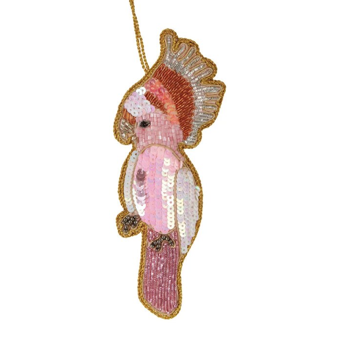 Australiana Galah Sequin Ornament for Christmas Trees - Image 2