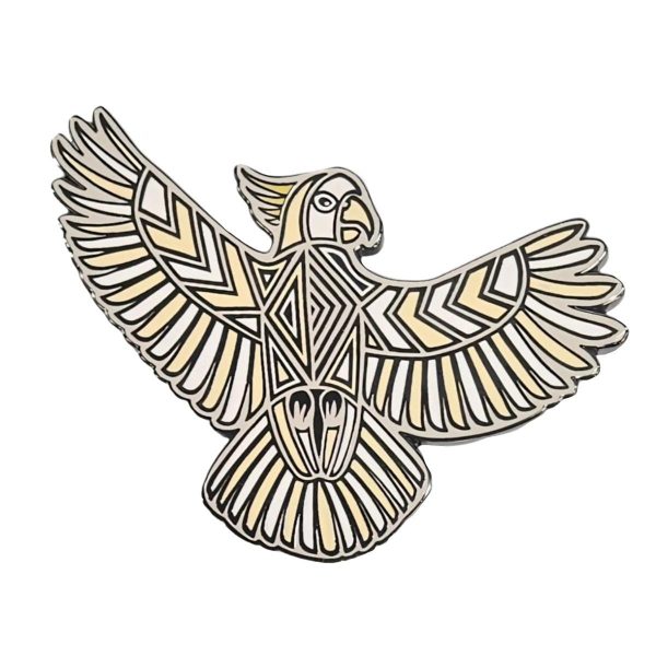 Gift Boxed Aboriginal White Cockatoo Lapel Pin