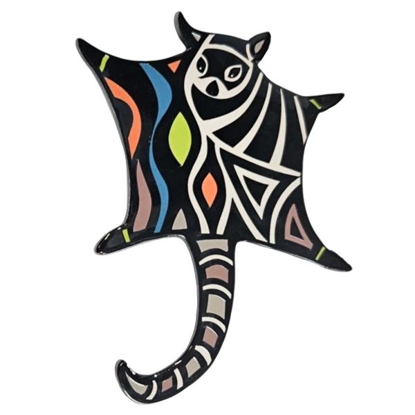 Gift Boxed Aboriginal Possum Glider Lapel Pin