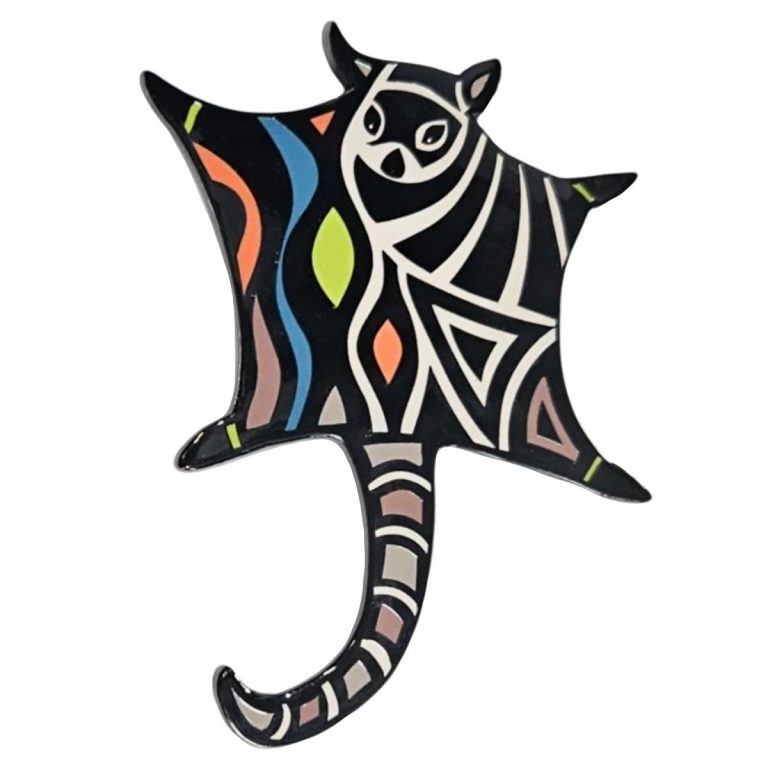 Gift Boxed Aboriginal Possum Glider Lapel Pin