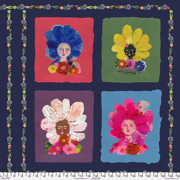 Playful Pink Pompadours Quilting Fabric 60x112cm