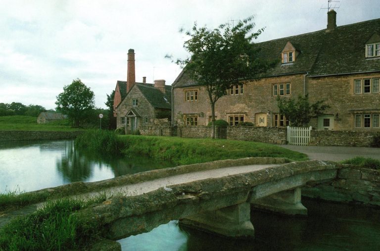 Lower Slaughter and Filkins Vintage 2-Sided Photo Print