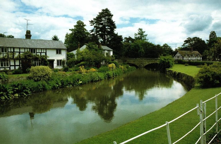 Vintage Photo Print of Eardisland Village in Hereford