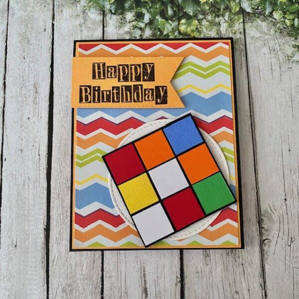 Interactive 3D Rubik's Cube Birthday Card
